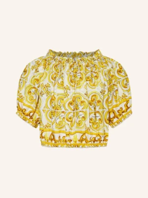 Dolce & Gabbana Bluzka Z Odkrytymi Ramionami gold
