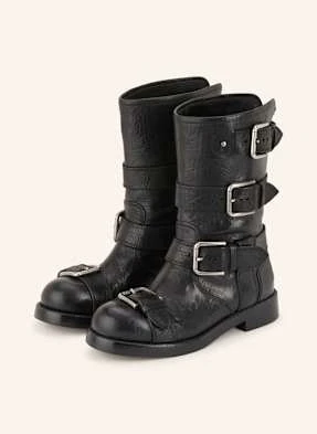 Dolce & Gabbana Botki Motocyklowe schwarz