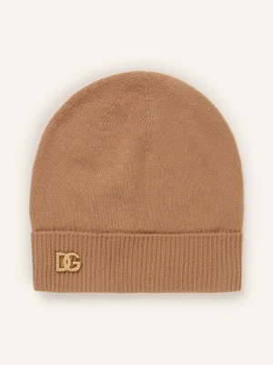 Dolce & Gabbana Czapka Z Ozdobnymi Koralikami beige