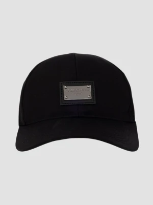 DOLCE & GABBANA Czarna czapka z daszkiem, Rozmiar 58 Dolce and Gabbana