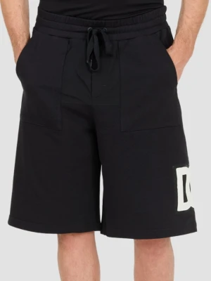 DOLCE & GABBANA Czarne męskie spodenki, Rozmiar 48 Dolce and Gabbana