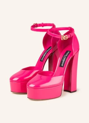 Dolce & Gabbana Czółenka Na Platformie rosa