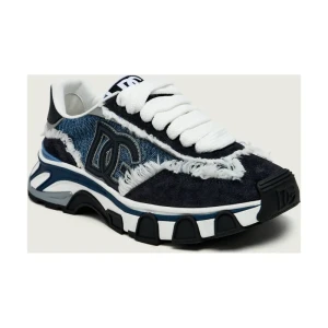 Dolce & Gabbana Jeansowe sneakersy Country Road | zamsz | shearling