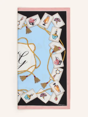 Dolce & Gabbana Jedwabna Chusta blau