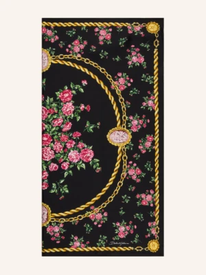 Dolce & Gabbana Jedwabna Chusta schwarz