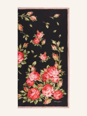 Dolce & Gabbana Jedwabna Chusta schwarz