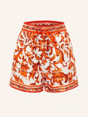 Dolce & Gabbana Jedwabne Szorty orange