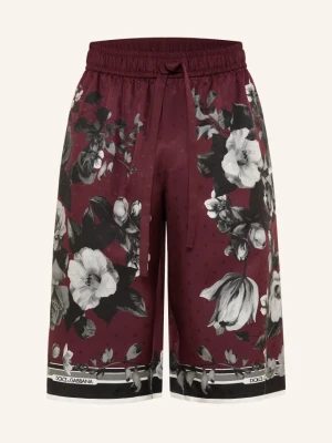 Dolce & Gabbana Jedwabne Szorty rot