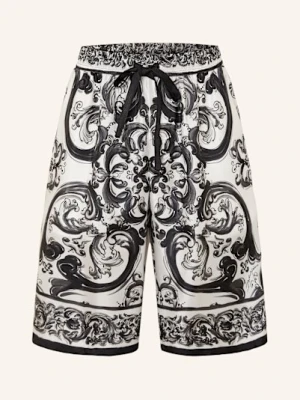 Dolce & Gabbana Jedwabne Szorty schwarz