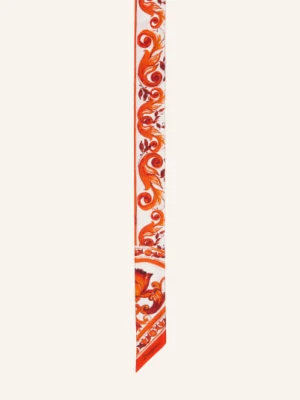 Dolce & Gabbana Jedwabny Szal orange