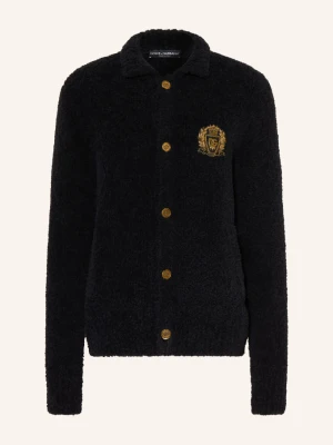 Dolce & Gabbana Kardigan Z Alpaki schwarz CZARNY
