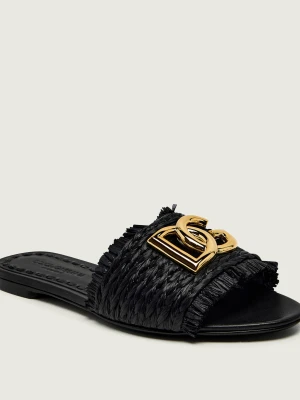 Dolce & Gabbana Klapki CIABATTA | z dodatkiem skóry
