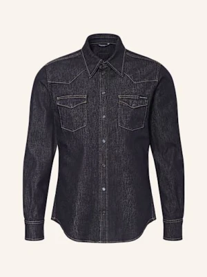 Dolce & Gabbana Koszula Jeansowa Slim Fit blau