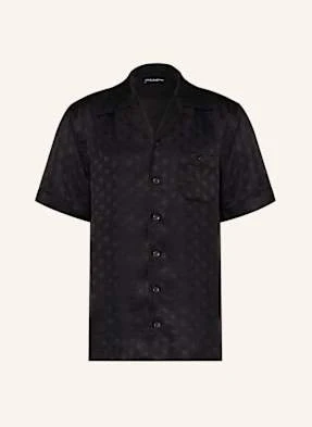 Dolce & Gabbana Koszula Z Jedwabiu Comfort Fit schwarz