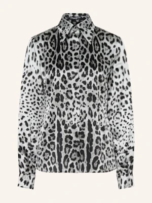 Dolce & Gabbana Koszula Z Jedwabiu grau