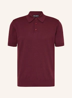 Dolce & Gabbana Koszulka Polo Z Dzianiny rot