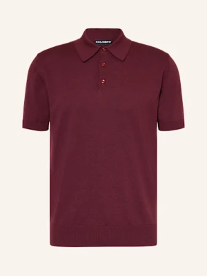 Dolce & Gabbana Koszulka Polo Z Dzianiny rot