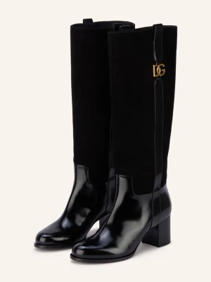 Dolce & Gabbana Kozaki schwarz