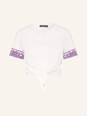 Dolce & Gabbana Krótka Koszulka lila