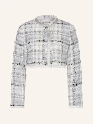 Dolce & Gabbana Krótka Kurtka Rachel Z Tweedu Z Błyszczącą Przędzą grau