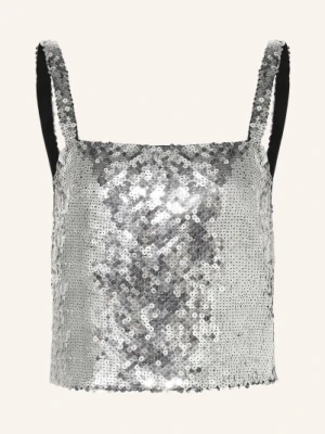 Dolce & Gabbana Krótki Top Z Cekinami grau