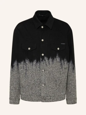 Dolce & Gabbana Kurtka Jeansowa Z Mieszanki Materiałów schwarz