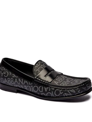 Dolce & Gabbana Mokasyny | z dodatkiem skóry czarny