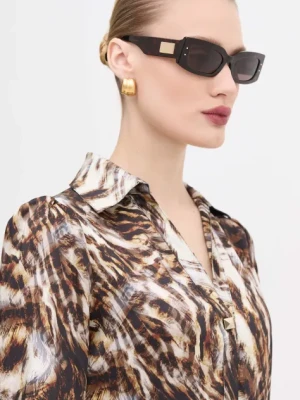 Dolce & Gabbana okulary przeciwsłoneczne damskie kolor brązowy 0DG4479