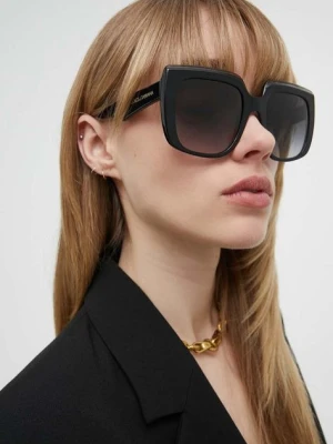 Dolce & Gabbana okulary przeciwsłoneczne damskie kolor czarny 0DG4414