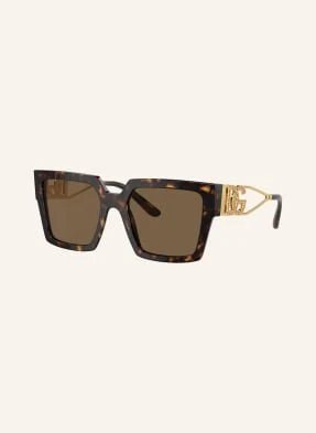 Dolce & Gabbana Okulary Przeciwsłoneczne dg4446b Z Ozdobnymi Kamykami braun