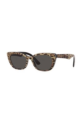 Dolce & Gabbana okulary przeciwsłoneczne dziecięce kolor brązowy 0DX4427