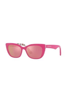 Dolce & Gabbana okulary przeciwsłoneczne dziecięce kolor fioletowy 0DX4427