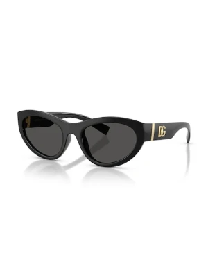 Dolce & Gabbana okulary przeciwsłoneczne kocie oczy damskie czarny