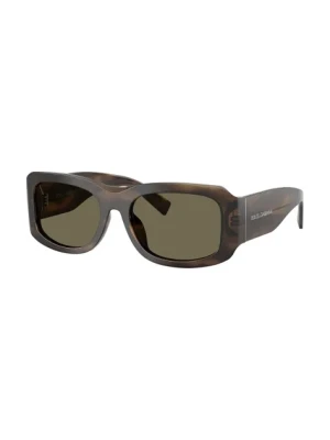 Dolce & Gabbana okulary przeciwsłoneczne męskie kolor brązowy 0DG4503