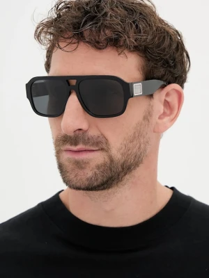 Dolce & Gabbana okulary przeciwsłoneczne męskie kolor czarny 0DG4506