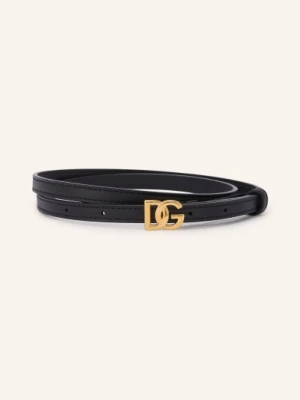 Dolce & Gabbana Pasek Skórzany schwarz