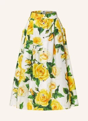 Dolce & Gabbana Plisowana Spódnica gelb