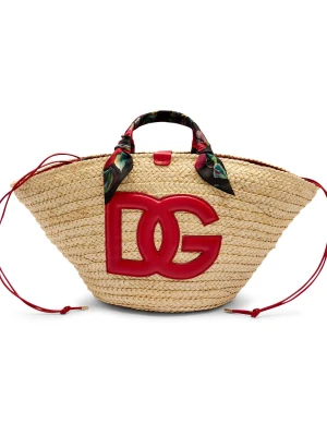 Dolce & Gabbana Shopperka Kandra | z dodatkiem skóry