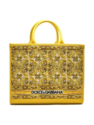 Dolce & Gabbana Shopperka | z dodatkiem skóry