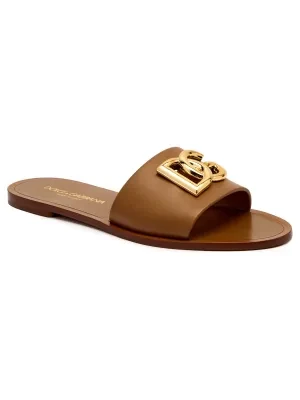 Dolce & Gabbana Skórzane klapki