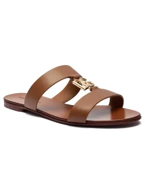 Dolce & Gabbana Skórzane klapki