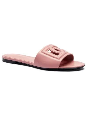 Dolce & Gabbana Skórzane klapki
