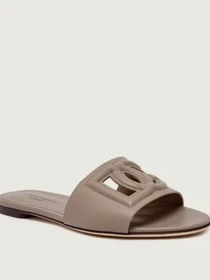 Dolce & Gabbana Skórzane klapki