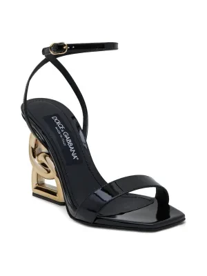 Dolce & Gabbana Skórzane sandały na słupku