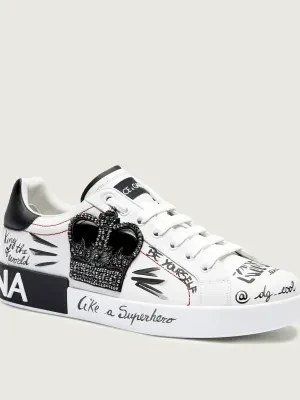 Dolce & Gabbana Skórzane sneakersy