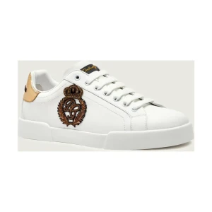 Dolce & Gabbana Skórzane sneakersy