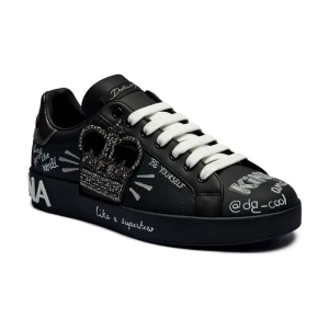 Dolce & Gabbana Skórzane sneakersy