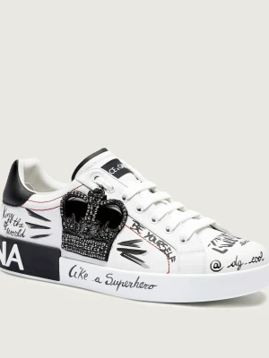 Dolce & Gabbana Skórzane sneakersy