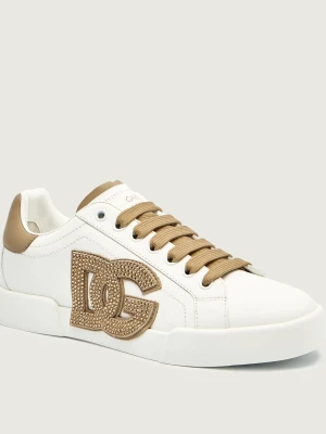 Dolce & Gabbana Skórzane sneakersy