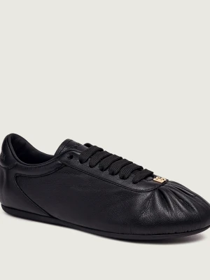 Dolce & Gabbana Skórzane sneakersy Ballet czarny